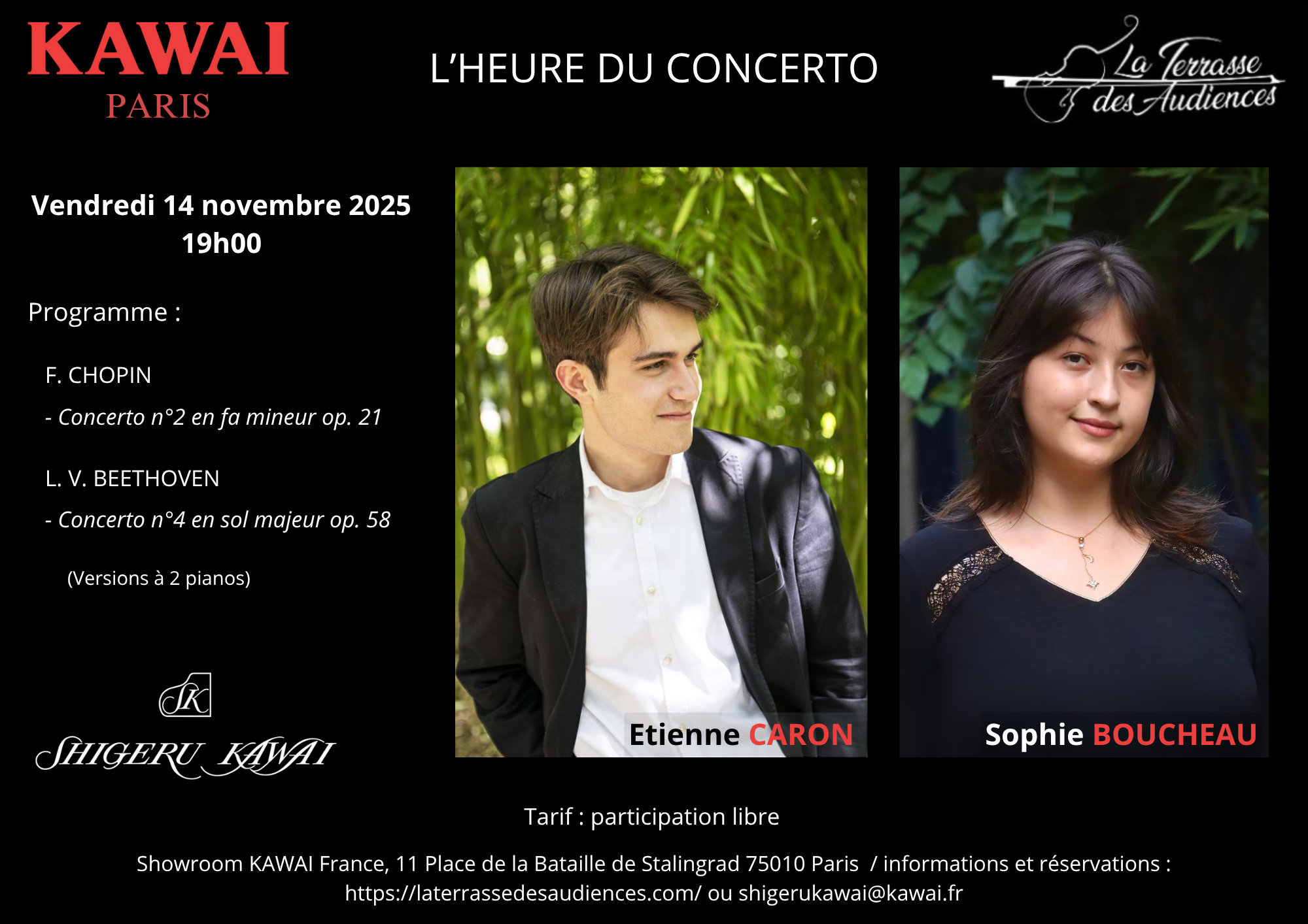 L'Heure du Concerto 14 nov 2025